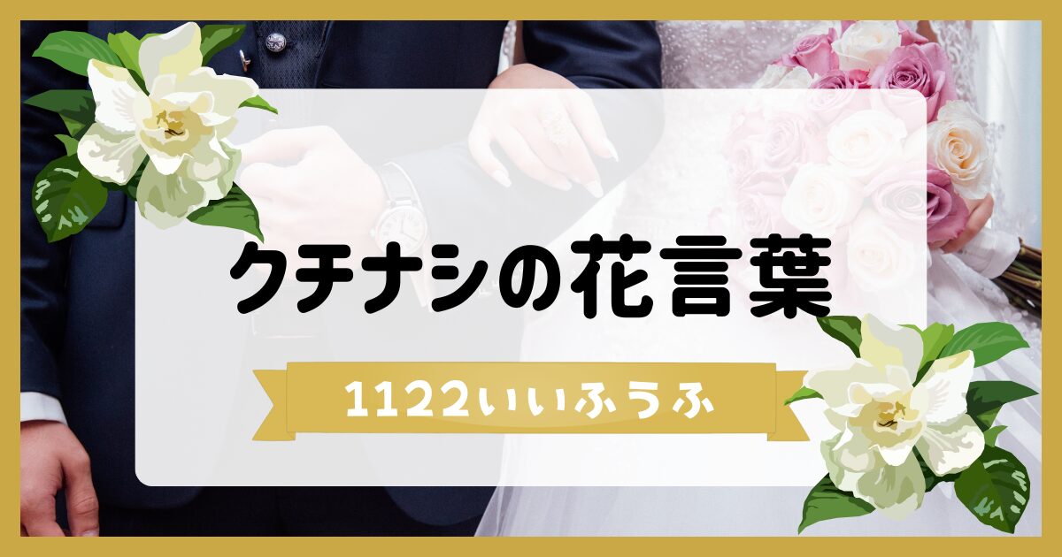 クチナシの花言葉　1122いいふうふのネタバレと考察